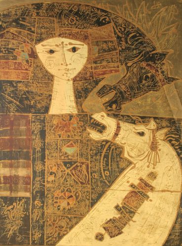 616-zena-sa-dva-konja