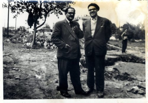 Esad-Pasalic-i-Ahmed-Grebo-direktor-Muzeja-grada-Sarajeva-na-arheoloskim-iskopavanjim.Ilidza-1957-godine